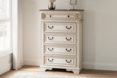 Diamond Furniture - Ashley Furniture - Realyn Chest of Drawers - Five Drawer Chest - B743-46
