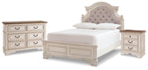 Diamond Furniture - Ashley Furniture - Realyn Full Panel Bed, Dresser and Nightstand - Full Panel Bed, Dresser and Nightstand - B743B26