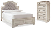 Diamond Furniture - Ashley Furniture - Realyn Full Panel Bed and Chest - Full Panel Bed and Chest - B743B42