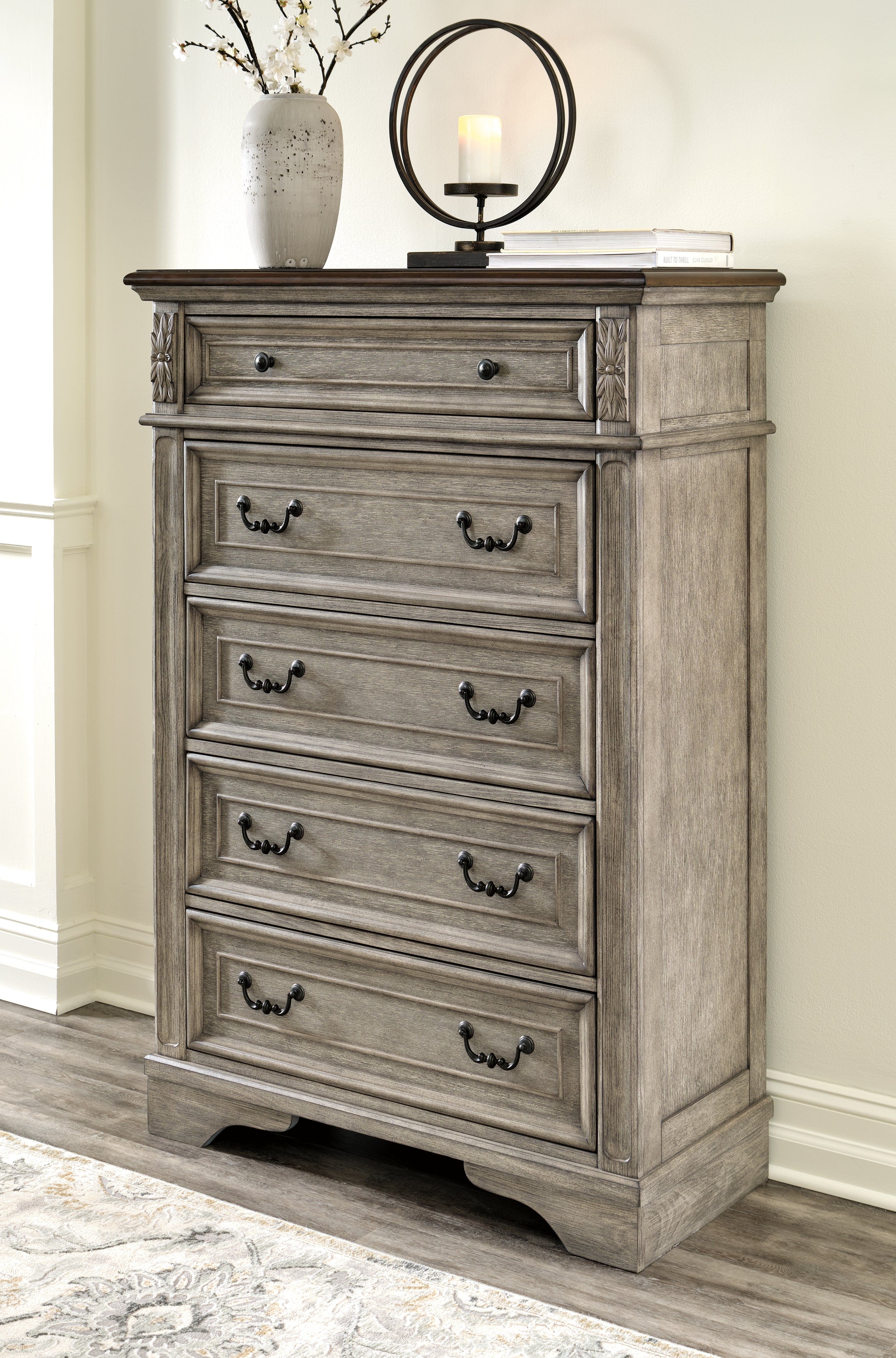 Diamond Furniture - Ashley Furniture - Lodenbay Chest of Drawers - Five Drawer Chest - B751-46
