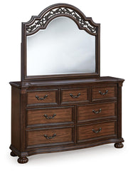 Lavinton California King Poster Bed, Dresser, Mirror and 2 Nightstands