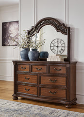 Diamond Furniture - Ashley Furniture - Lavinton Dresser and Mirror - Dresser and Mirror - B764B1
