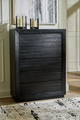 Diamond Furniture - Ashley Furniture - Londer Chest of Drawers - Five Drawer Chest - B768-46