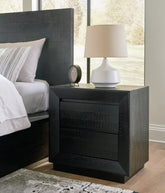 Diamond Furniture - Ashley Furniture - Londer Nightstand - Two Drawer Night Stand - B768-92