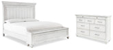 Diamond Furniture - Ashley Furniture - Kanwyn King Storage Panel Bed and Dresser - King Storage Panel Bed and Dresser - B777B24