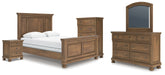 Diamond Furniture - Ashley Furniture - Feddinger Queen Panel Bed, Dresser, Mirror, Chest and Nightstand - Queen Panel Bed, Dresser, Mirror, Chest and Nightstand - PCB779B10