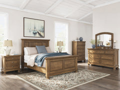 Diamond Furniture - Ashley Furniture - Feddinger Queen Panel Bed, Dresser, Mirror, Chest and 2 Nightstands - Queen Panel Bed, Dresser, Mirror, Chest and 2 Nightstands - PCB779B19