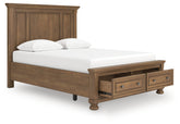 Diamond Furniture - Ashley Furniture - Feddinger Queen Panel Storage Bed - Queen Panel Storage Bed - PCB779B11