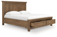 Diamond Furniture - Ashley Furniture - Feddinger California King Panel Storage Bed - California King Panel Storage Bed - PCB779B13