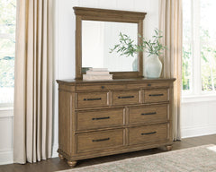 Diamond Furniture - Ashley Furniture - Karallin Dresser and Mirror - Dresser and Mirror - PCB782B1