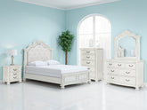 Diamond Furniture - Ashley Furniture - Montelaine Queen Upholstered Panel Bed - Queen Upholstered Panel Bed - B795B2