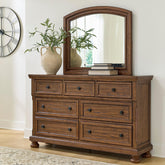 Diamond Furniture - Ashley Furniture - Zackaryn Dresser and Mirror - Dresser and Mirror - PCB807B1