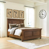 Diamond Furniture - Ashley Furniture - Zackaryn Queen Panel Bed - Queen Panel Bed - PCB807B2