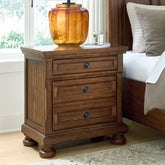 Diamond Furniture - Ashley Furniture - Zackaryn Nightstand - Two Drawer Night Stand - PCB807-92