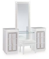 Diamond Furniture - Ashley Furniture - Chalanna Vanity, Mirror and Stool - Vanity, Mirror and Stool - B822B6