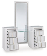 Diamond Furniture - Ashley Furniture - Chalanna Vanity with Mirror - Vanity with Mirror - B822B7