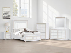 Diamond Furniture - Ashley Furniture - Chalanna Queen Upholstered Storage Bed - Queen Upholstered Storage Bed - B822B2
