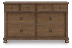 Rowlenstown King Poster Bed, Dresser and 2 Nightstands