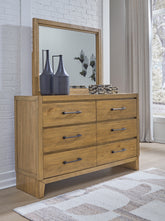 Diamond Furniture - Ashley Furniture - Sherbana Dresser and Mirror - Dresser and Mirror - B833B1
