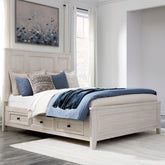 Diamond Furniture - Ashley Furniture - Darbonton Queen Panel Storage Bed - Queen Panel Storage Bed - PCB853B2