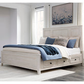 Diamond Furniture - Ashley Furniture - Darbonton King Panel Storage Bed - King Panel Storage Bed - PCB853B4