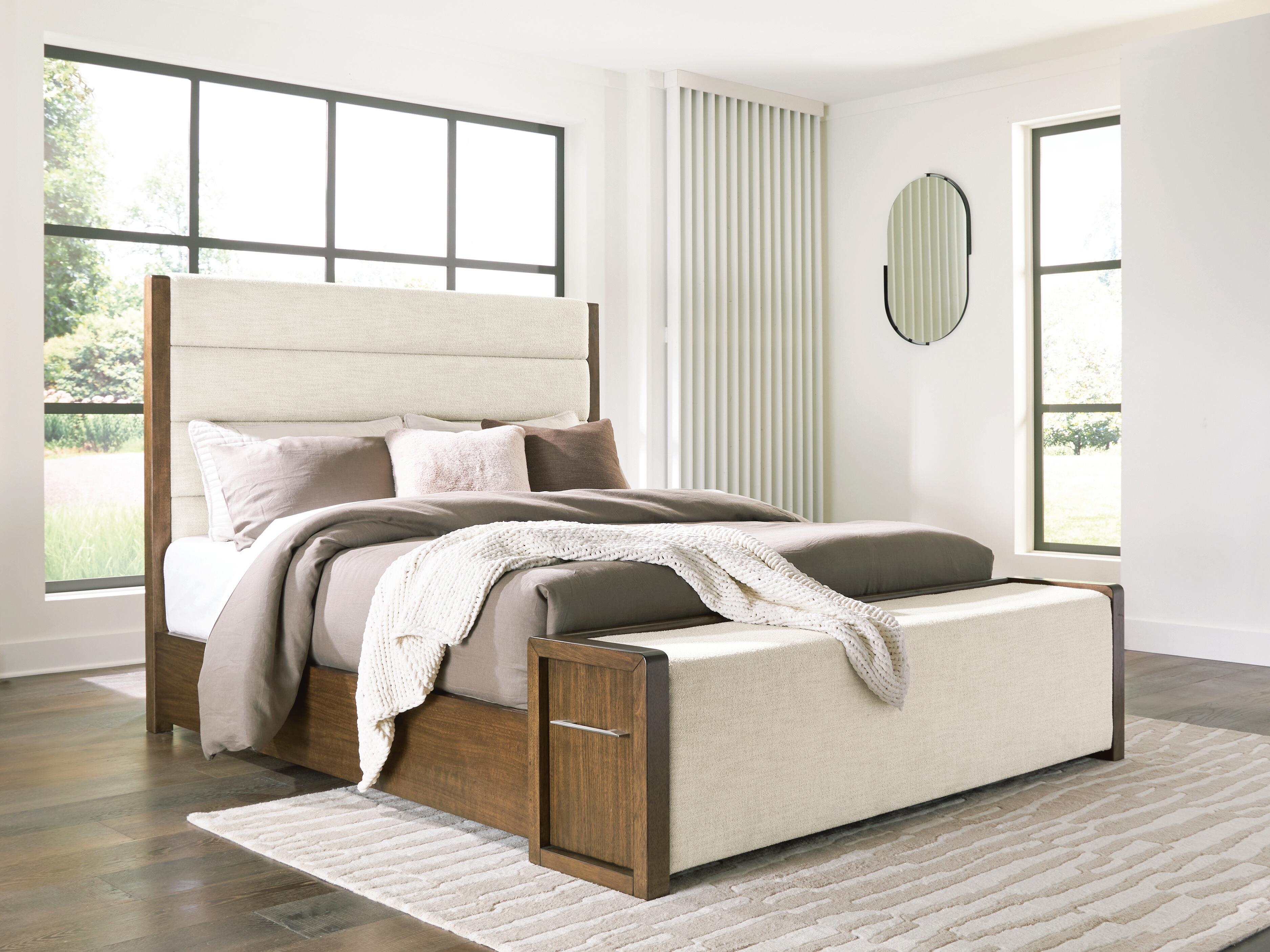 Diamond Furniture - Ashley Furniture - Marxmore King Upholstered Storage Bed - King Upholstered Storage Bed - B863B4