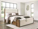 Diamond Furniture - Ashley Furniture - Marxmore Queen Upholstered Storage Bed - Queen Upholstered Storage Bed - B863B2