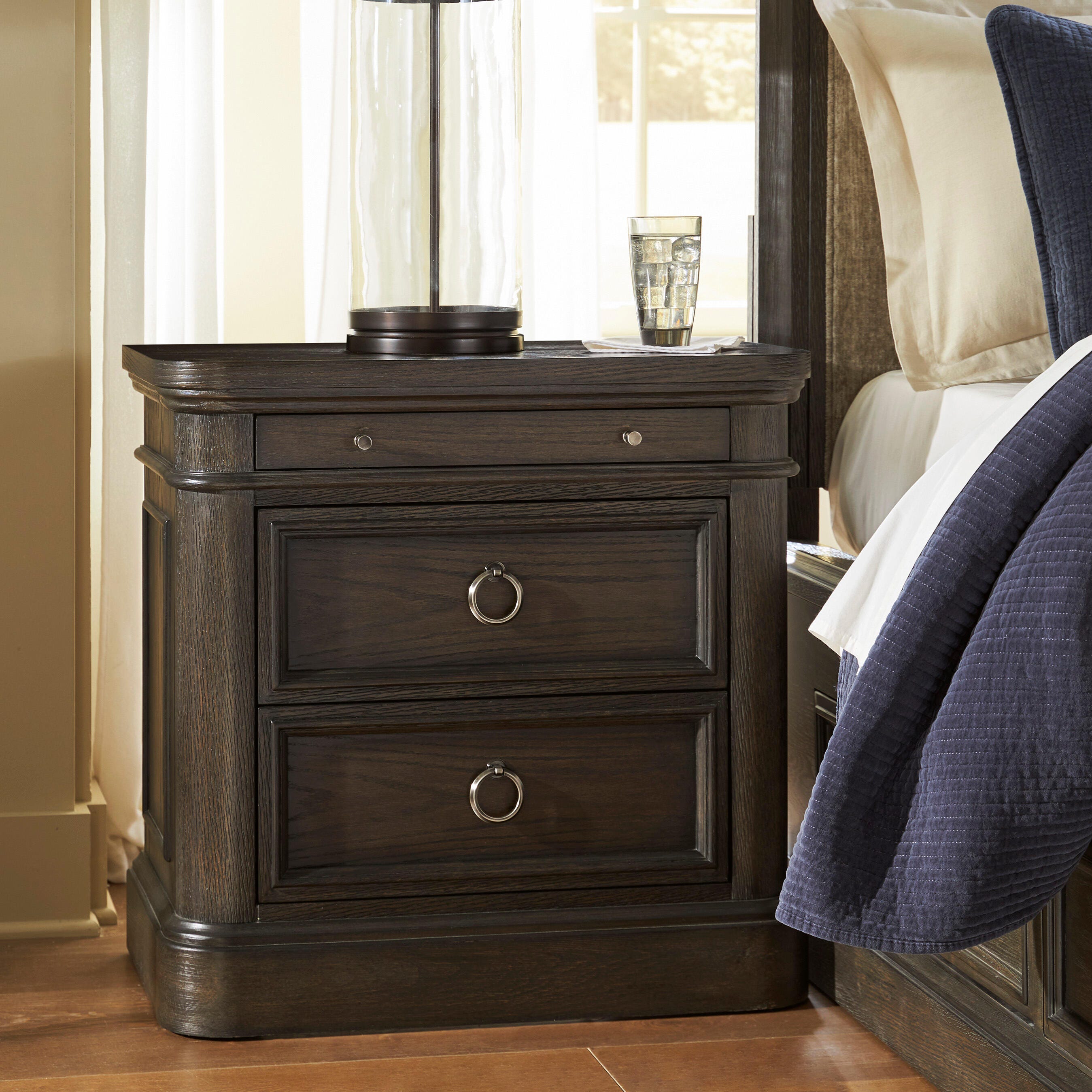 Diamond Furniture - Ashley Furniture - Wickenger Nightstand - Two Drawer Night Stand - PCB889-92