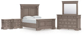 Diamond Furniture - Ashley Furniture - Blairhurst Queen Panel Bed, Dresser, Mirror and 2 Nightstands - Queen Panel Bed, Dresser, Mirror and 2 Nightstands - B916B10