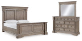 Diamond Furniture - Ashley Furniture - Blairhurst King Panel Bed, Dresser and Mirror - King Panel Bed, Dresser and Mirror - B916B6