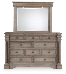 Blairhurst Queen Panel Bed. Dresser, Mirror, 2 Chests and 2 Nightstands