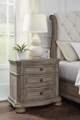 Diamond Furniture - Ashley Furniture - Ardenfield Nightstand - Three Drawer Night Stand - B944-93