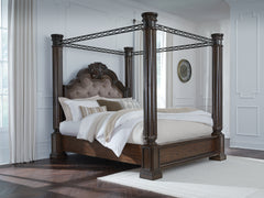 Diamond Furniture - Ashley Furniture - Maylee California King Canopy Bed - California King Canopy Bed - B947B11