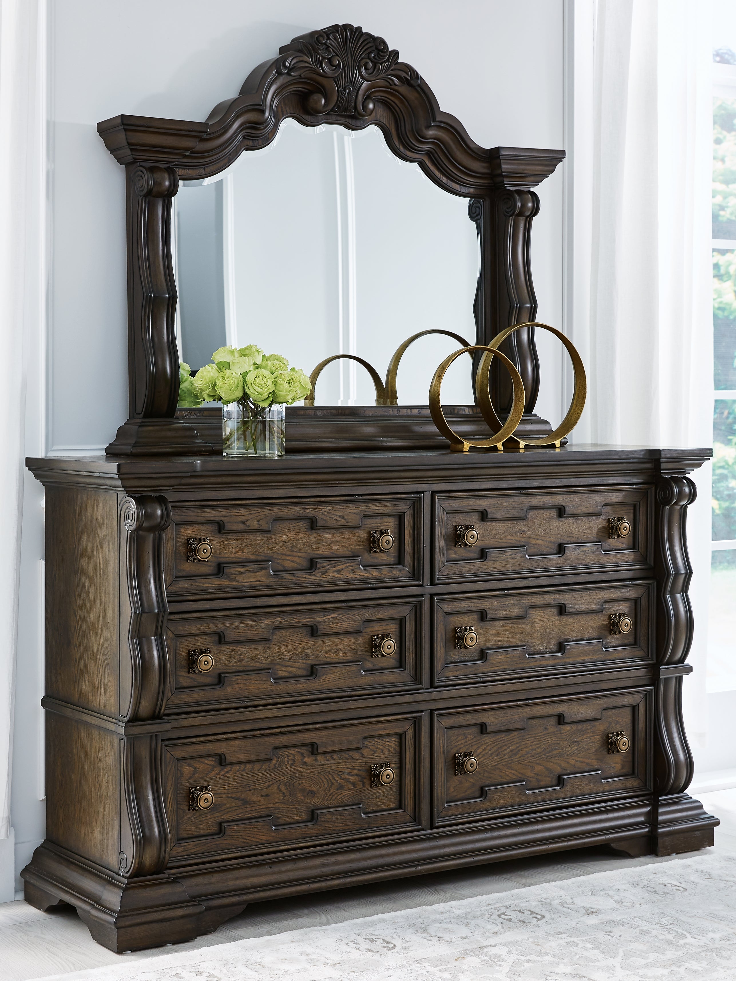 Diamond Furniture - Ashley Furniture - Maylee Dresser and Mirror - Dresser and Mirror - B947B1