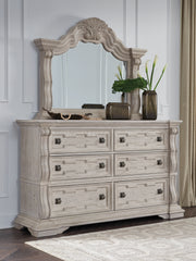 Diamond Furniture - Ashley Furniture - Bruchandi Dresser and Mirror - Dresser and Mirror - PCB948B1