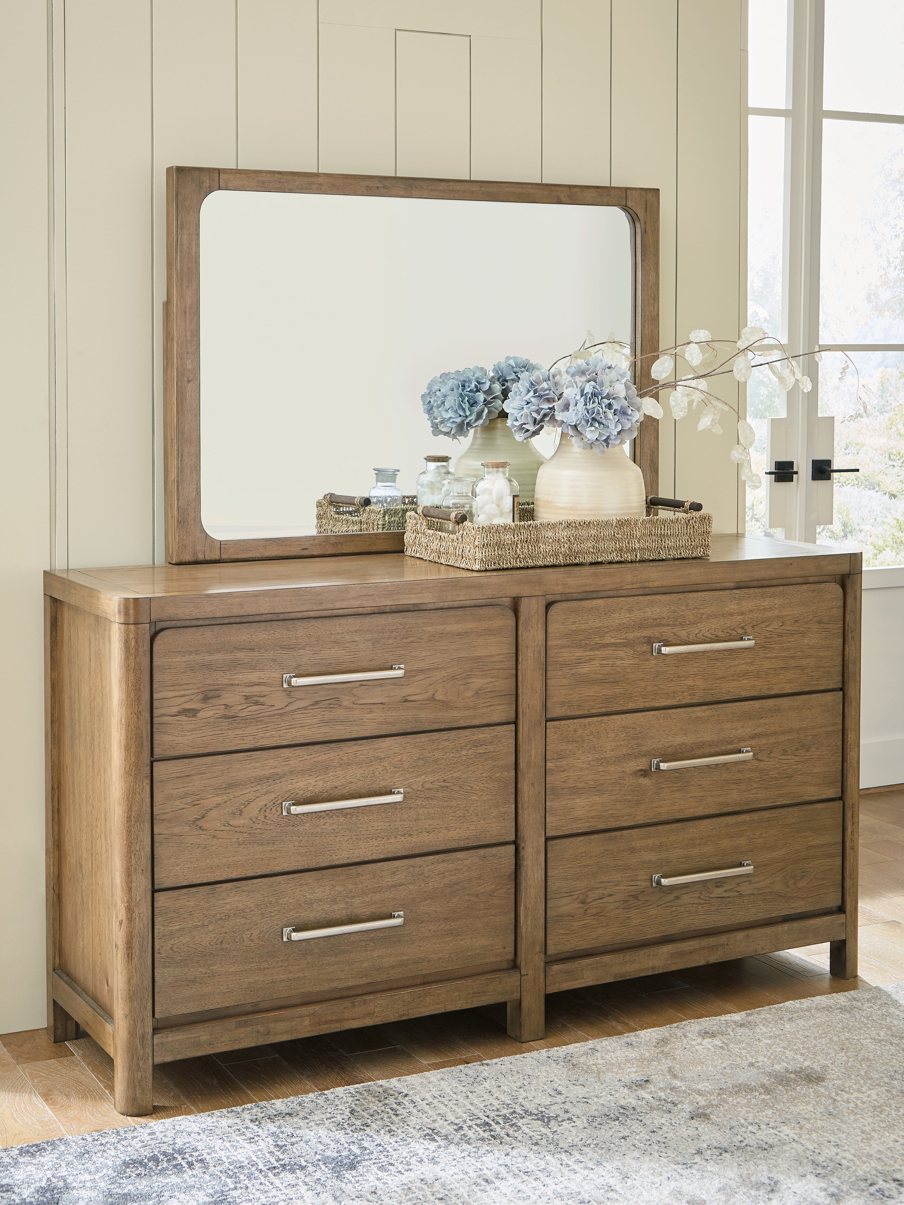 Diamond Furniture - Ashley Furniture - Cabalynn Dresser and Mirror - Dresser and Mirror - B974B1