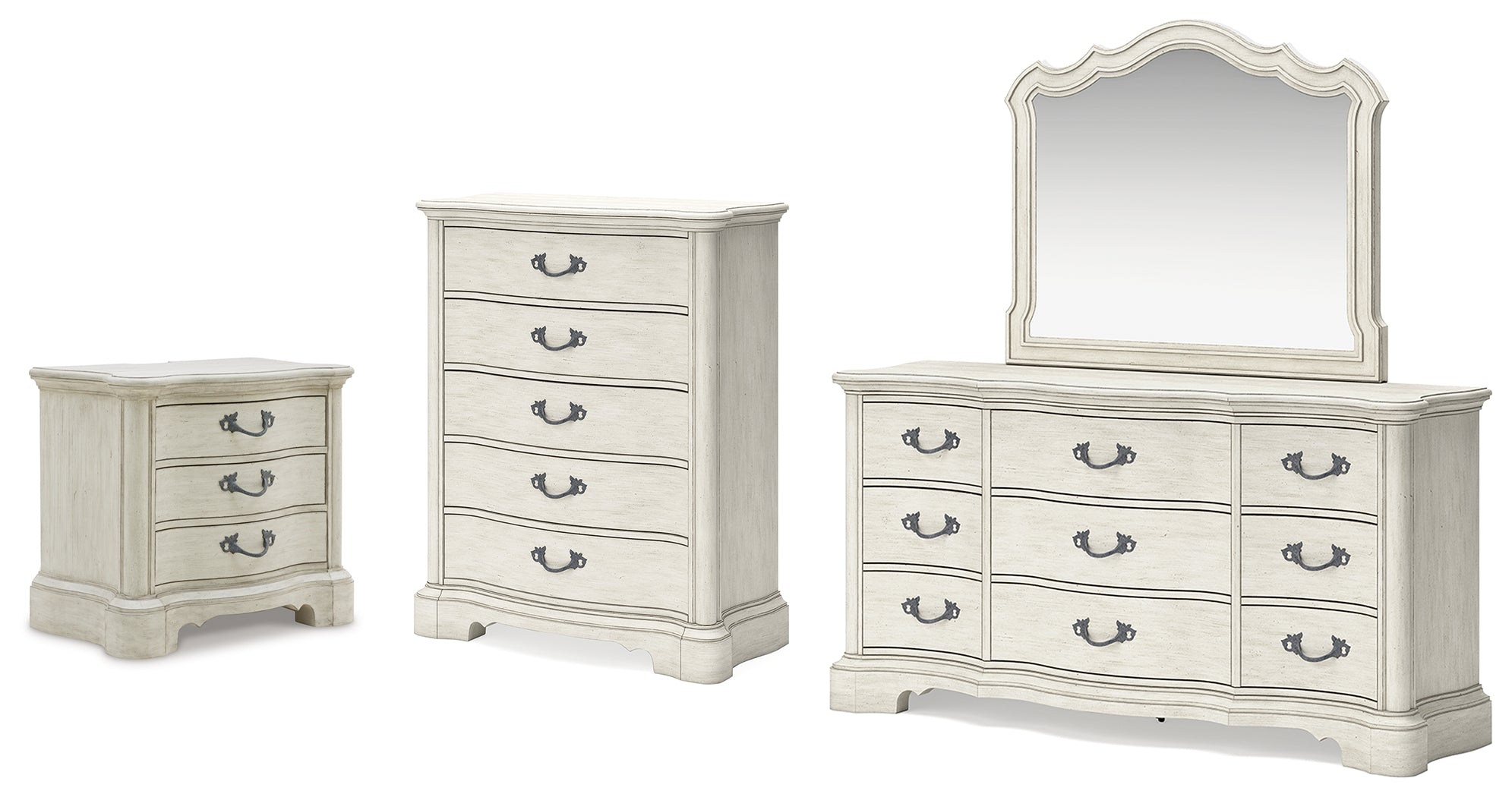 Diamond Furniture - Ashley Furniture - Arlendyne Dresser, Mirror, Chest and Nightstand - Dresser, Mirror, Chest and Nightstand - B980B12