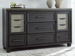 Diamond Furniture - Ashley Furniture - Foyland Dresser - Dresser - B989-31