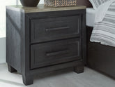 Diamond Furniture - Ashley Furniture - Foyland Nightstand - Two Drawer Night Stand - B989-92