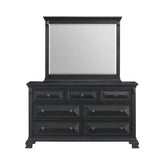 Dresser and Mirror Set in Black