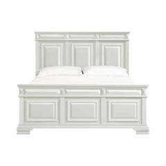 King Panel Bed in Antique White