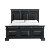 King Panel Bed in Black