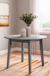 Diamond Furniture - Ashley Furniture - Shullden Drop Leaf Dining Table - Round DRM Drop Leaf Table - D194-15