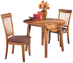 Diamond Furniture - Ashley Furniture - Berringer Dining Table and 2 Chairs - Dining Table and 2 Chairs - D199D16