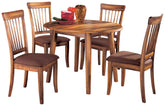 Diamond Furniture - Ashley Furniture - Berringer Dining Table and 4 Chairs - Dining Table and 4 Chairs - D199D13