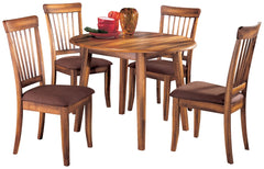 Diamond Furniture - Ashley Furniture - Berringer Dining Table and 4 Chairs - Dining Table and 4 Chairs - D199D13