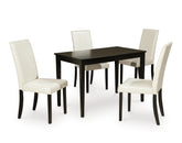 Diamond Furniture - Ashley Furniture - Kimonte Dining Table and 4 Chairs - Dining Table and 4 Chairs - D250D3