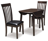 Diamond Furniture - Ashley Furniture - Hammis Dining Table with 2 Chairs - Dining Table with 2 Chairs - D310D2