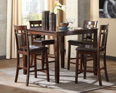 Diamond Furniture - Ashley Furniture - Bennox Counter Height Dining Table and Bar Stools (Set of 5) - DRM Counter Table Set (5/CN) - D384-223