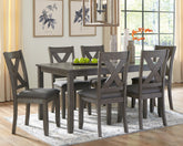 Diamond Furniture - Ashley Furniture - Caitbrook Dining Table and Chairs (Set of 7) - RECT DRM Table Set (7/CN) - D388-425